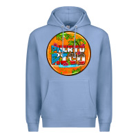 Colony Blue puerto rico coasters Premium Hoodie - AdoDesignShop