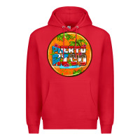 Red puerto rico coasters Premium Hoodie - AdoDesignShop