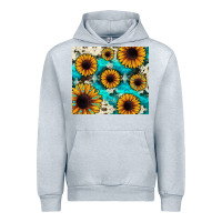 Heather Grey gemstone sunflower Urban Hoodie - JahusDesignShop
