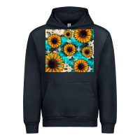 Navy gemstone sunflower Urban Hoodie - JahusDesignShop