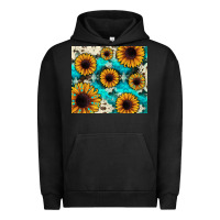 Pigment Black gemstone sunflower Urban Hoodie - JahusDesignShop