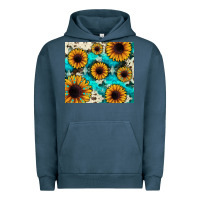 Pigment Midnight Navy gemstone sunflower Urban Hoodie - JahusDesignShop
