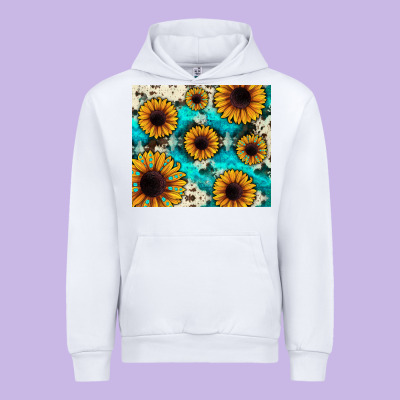 Gemstone Sunflower Urban Hoodie Designed By Jahusdesignshop