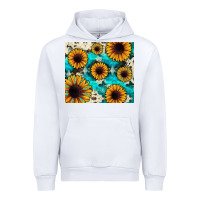 White gemstone sunflower Urban Hoodie - JahusDesignShop