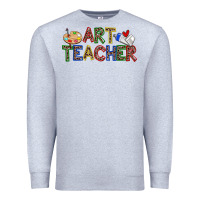 Heather Grey art teacher Premium Sweatshirt - Zillion Design Studio