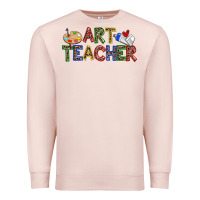 Pale Pink art teacher Premium Sweatshirt - Zillion Design Studio
