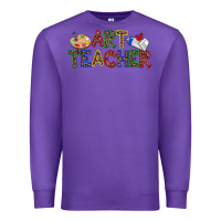 Purple art teacher Premium Sweatshirt - Zillion Design Studio