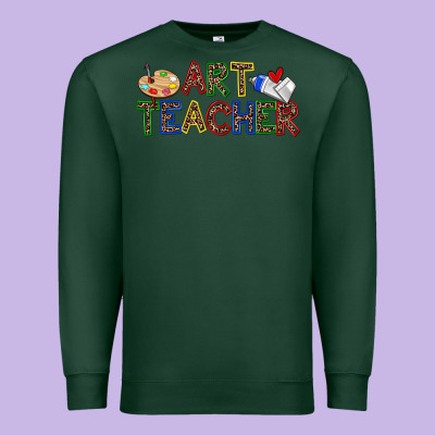 Art Teacher Premium Sweatshirt Designed By Zillion Design Studio