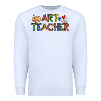 White art teacher Premium Sweatshirt - Zillion Design Studio