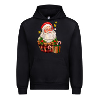 Black santa claus cupcake Urban Hoodie - AdoDesignShop