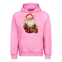 Fuchsia Pink santa claus cupcake Urban Hoodie - AdoDesignShop