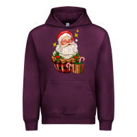 Mauve Wine santa claus cupcake Urban Hoodie - AdoDesignShop