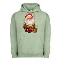 Pigment Oil Green santa claus cupcake Urban Hoodie - AdoDesignShop