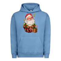 Pigment Pebble Blue santa claus cupcake Urban Hoodie - AdoDesignShop