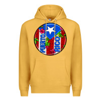 Mustard puerto rico coasters Premium Hoodie - AdoDesignShop