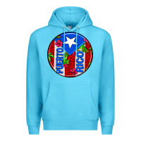 Ocean Blue puerto rico coasters Premium Hoodie - AdoDesignShop