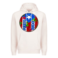 Pale Pink puerto rico coasters Premium Hoodie - AdoDesignShop