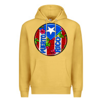 Antique Gold puerto rico coasters Premium Hoodie - AdoDesignShop