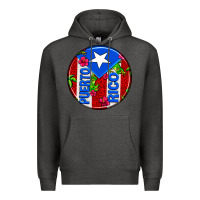 Charcoal Heather puerto rico coasters Premium Hoodie - AdoDesignShop