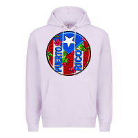 Lilac puerto rico coasters Premium Hoodie - AdoDesignShop