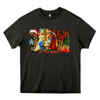 Asphalt Joy To The World Heavy Core Tee - CowhideDigitalArt