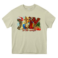 Mossy Joy To The World Heavy Core Tee - CowhideDigitalArt