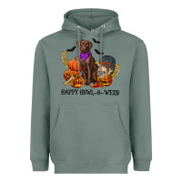 Sage Happy Howl-o-ween Heavyweight Hoodie - RanaPortraitStore