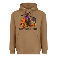 Toasted Coconut Happy Howl-o-ween Heavyweight Hoodie - RanaPortraitStore