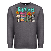 Charcoal Heather teaching my tribe Premium Sweatshirt - Zillion Design Studio