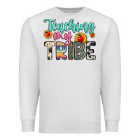 Oatmeal Heather teaching my tribe Premium Sweatshirt - Zillion Design Studio
