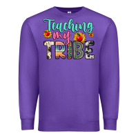 Purple teaching my tribe Premium Sweatshirt - Zillion Design Studio