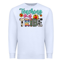 White teaching my tribe Premium Sweatshirt - Zillion Design Studio