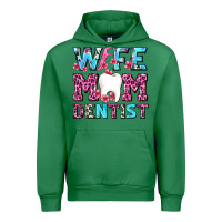 Emerald Wife Mom Dentist With Tooth And Floss Urban Hoodie - AdoDesignShop