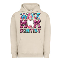 Pigment French Oak Wife Mom Dentist With Tooth And Floss Urban Hoodie - AdoDesignShop