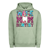 Pigment Oil Green Wife Mom Dentist With Tooth And Floss Urban Hoodie - AdoDesignShop