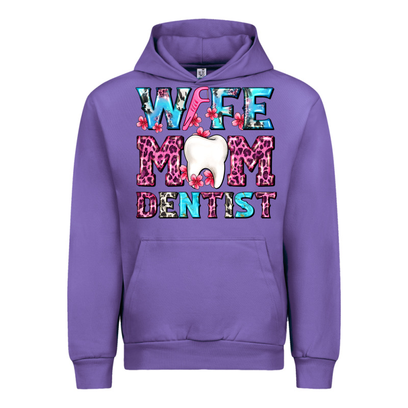 Wife Mom Dentist With Tooth And Floss Urban Hoodie by AdoDesignShop | Teevron