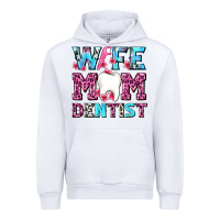 White Wife Mom Dentist With Tooth And Floss Urban Hoodie - AdoDesignShop