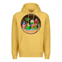 Antique Gold puerto rico coasters Premium Hoodie - AdoDesignShop