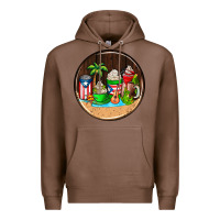 Chestnut puerto rico coasters Premium Hoodie - AdoDesignShop