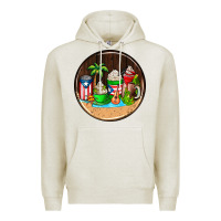 Oatmeal Heather puerto rico coasters Premium Hoodie - AdoDesignShop