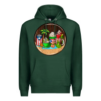 Sports Green puerto rico coasters Premium Hoodie - AdoDesignShop