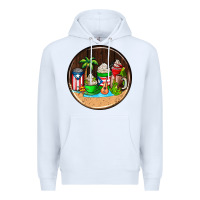White puerto rico coasters Premium Hoodie - AdoDesignShop