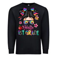 Black hello first grade Premium Sweatshirt - texasbilliewilder