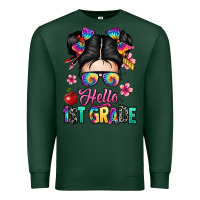 Sports Green hello first grade Premium Sweatshirt - texasbilliewilder