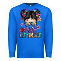 True Royal hello first grade Premium Sweatshirt - texasbilliewilder
