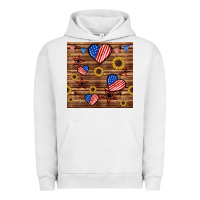 Pigment Lunar Rock 4th of july hearts seamless pattern Urban Hoodie - BundleAndBundleShop