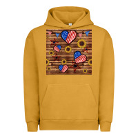 Pigment Peanut Butter 4th of july hearts seamless pattern Urban Hoodie - BundleAndBundleShop