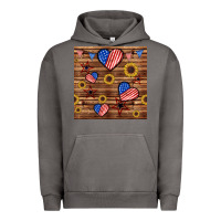 Pigment Tornado 4th of july hearts seamless pattern Urban Hoodie - BundleAndBundleShop