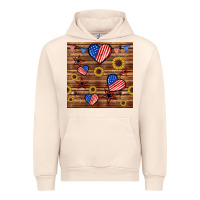 Sandshell 4th of july hearts seamless pattern Urban Hoodie - BundleAndBundleShop