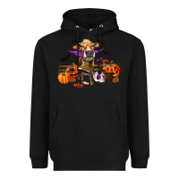 Black Heifer Cow Halloween Heavyweight Hoodie - RanaPortraitStore